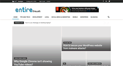 Desktop Screenshot of entiretheweb.com